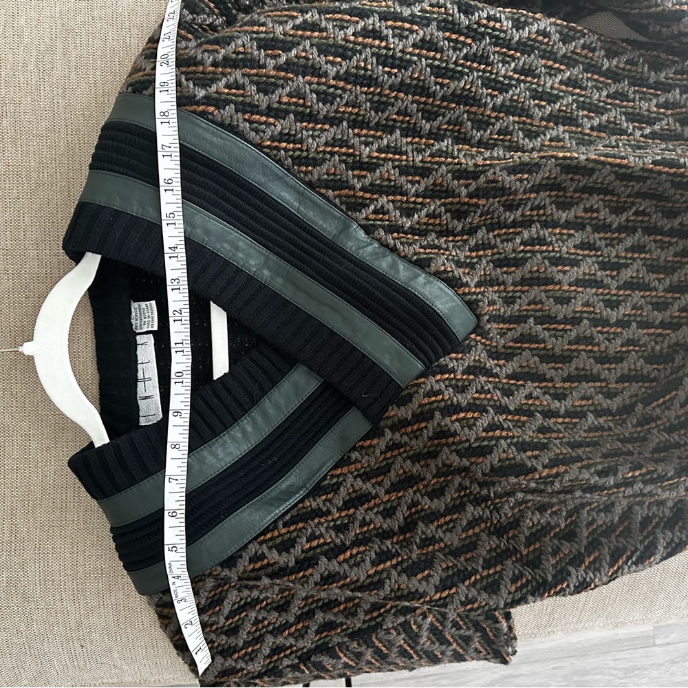 Vintage Chunky Preppy Pullover V-neck Grandpa Sweater by Index - Picture 5 of 7